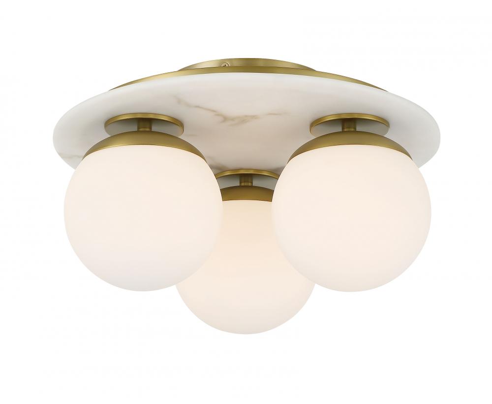 3 LIGHT SEMI FLUSH MOUNT