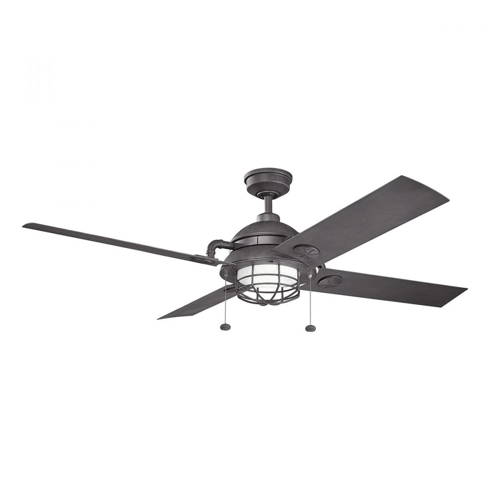 Maor Patio LED 65" Fan Distressed Black