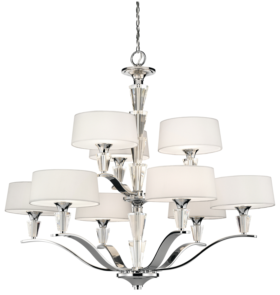 Crystal Persuasion™ 9 Light Chandelier Chrome