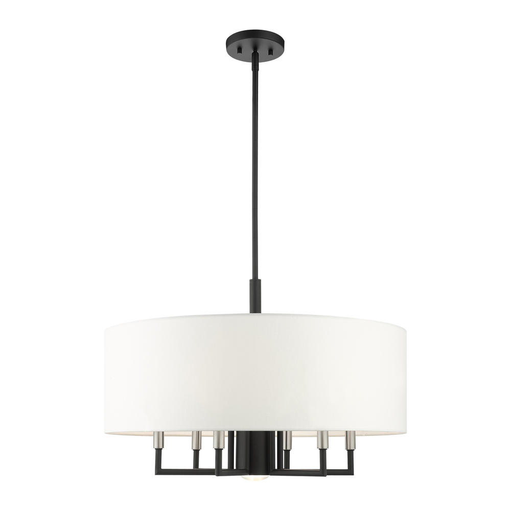 7 Lt Black Pendant Chandelier