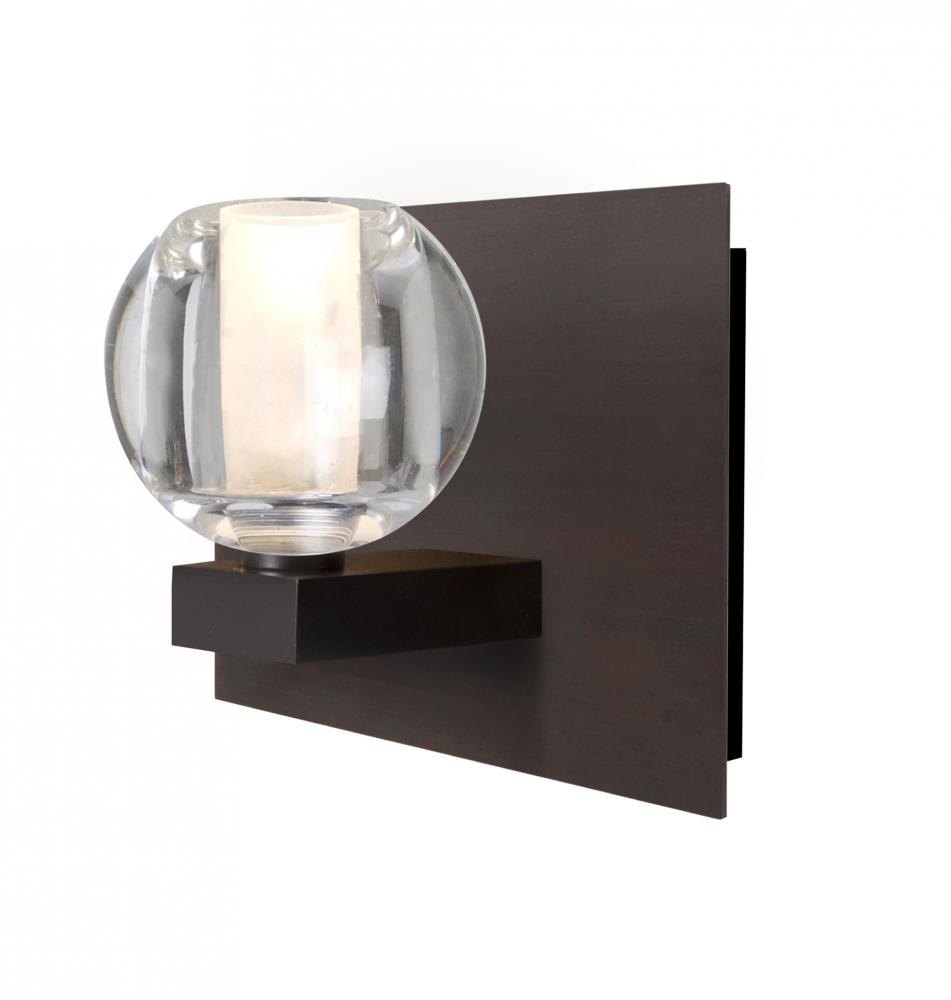 Besa, Boca Vanity, Clear, Bronze Finish, 1x5W LED