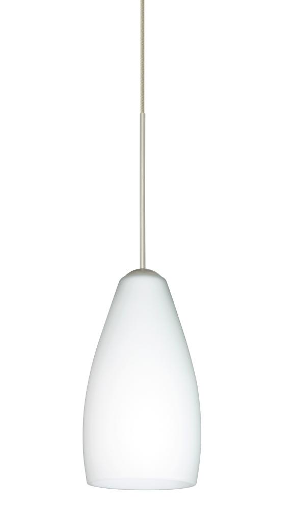 Besa Pendant Karli Satin Nickel Opal Matte 1x5W LED