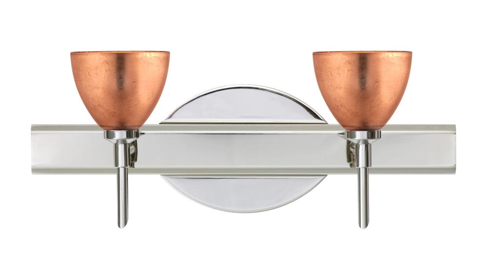 Besa Divi Wall 2SW Copper Foil Chrome 2x5W LED