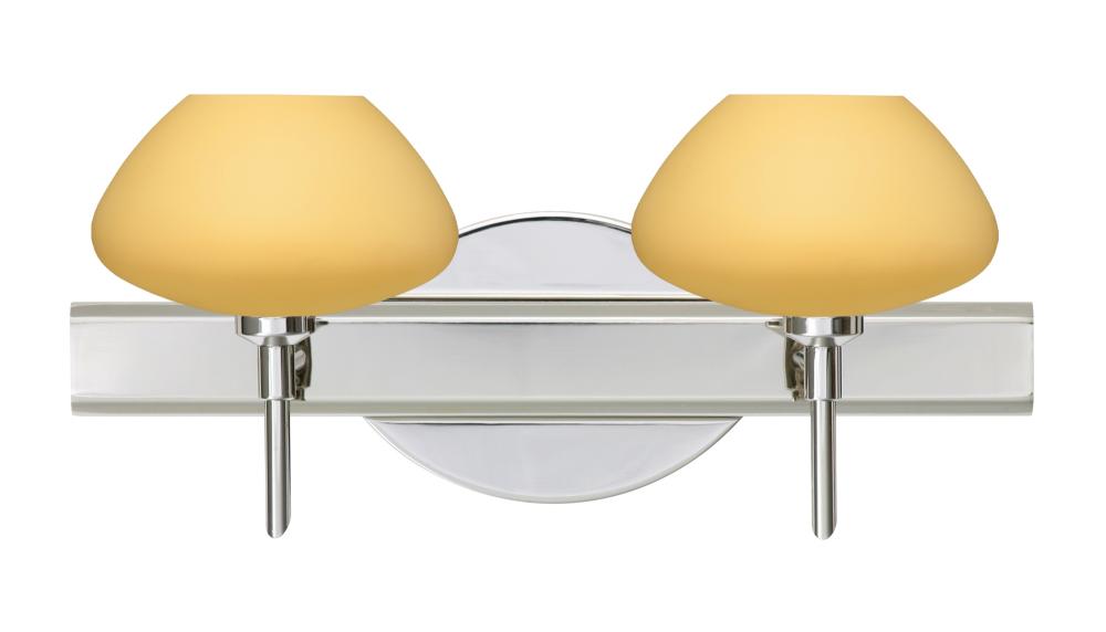 Besa Wall Peri Chrome Vanilla Matte 2x5W LED