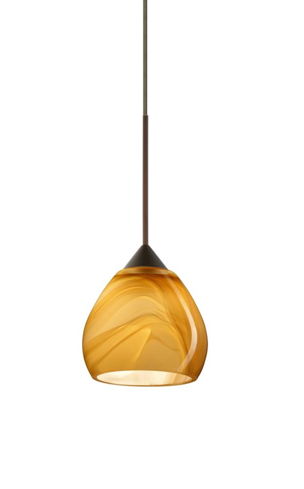 Besa Pendant For Multiport Canopy Tay Tay Bronze Honey 1x50W Halogen