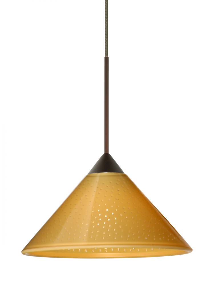 Besa Pendant Kona Bronze Mango Starpoint 1x50W Halogen, 15Ft. Cord