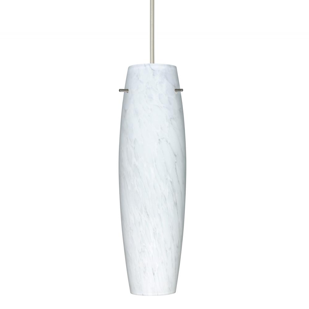 Besa Tu Tu Pendant, Carrera, Satin Nickel, 1x50W Halogen, 15Ft Cord