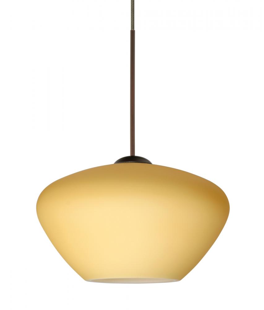 Besa Pendant Peri Bronze Vanilla Matte 1x50W Halogen, 15Ft. Cord