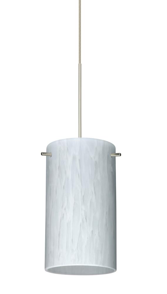 Besa Stilo 7 Pendant Satin Nickel Carrera 1x50W Halogen