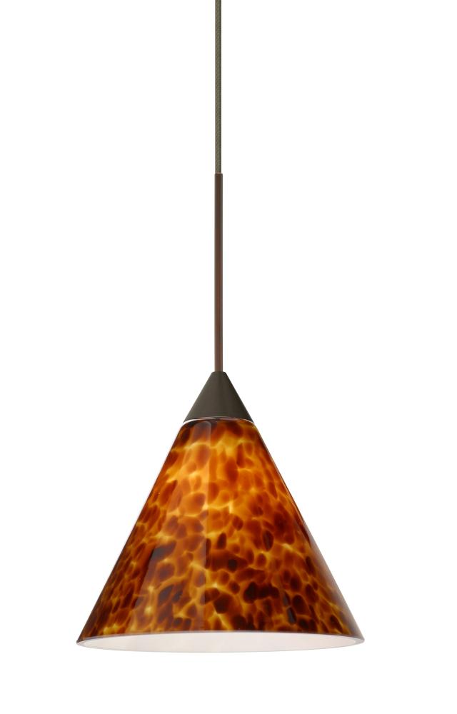 Besa Pendant Kani Bronze Amber Cloud 1x50W GY6.35