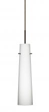 Besa Lighting 1BC-567407-HAL-BR - Besa Camino Pendant Bronze Opal Matte 1x40W Halogen