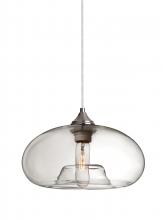 Besa Lighting 1JT-BANACL-SN - Besa Pendant Bana Satin Nickel Clear 1x60W Medium Base