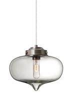 Besa Lighting 1JT-MIRACL-SN - Besa Mira Pendant Satin Nickel Clear 1x60W T10