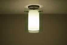 Besa Lighting 1KM-L00607-BR - Besa Ceiling Pahu 8 Bronze Transparent Olive/Opal 1x100W Medium Base