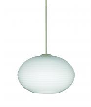 Besa Lighting 1XT-561207-SN-L - Besa Pendant Lasso Satin Nickel Opal Matte 1x50W Halogen, 15Ft. Cord