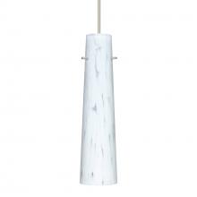 Besa Lighting 1XT-567419-SN-277-DIM010 - Besa Camino Pendant Satin Nickel Carrera 1x50W Halogen, 277V, 0-10V Dimming