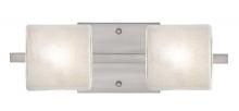 Besa Lighting 2WS-7873GL-LED-SN - Besa Wall Paolo Satin Nickel Glitter 2x50W G9