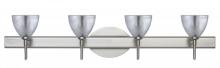 Besa Lighting 4SW-1758SF-LED-SN - Besa Divi Wall 4SW Silver Foil Satin Nickel 4x5W LED