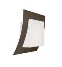  AXIS10-LED-BR - Besa, Axis 10 Sconce, Opal/Bronze, 1x9W LED