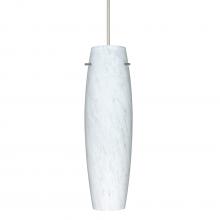 Besa Lighting XP-412119-LED-SN-L - Besa Tu Tu Pendant, Carrera, Satin Nickel, 1x5W LED, 15Ft Cord