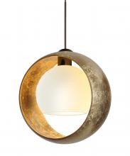 Besa Lighting XP-4293GG-BR-L - Besa Pendant Pogo Bronze Gold/Inner Gold 1x35W Halogen, 15Ft. Cord