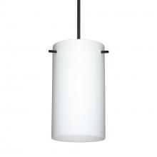 Besa Lighting XP-440407-BK-L - Besa Stilo 7 Pendant Black Opal Matte 1x50W Halogen, 15Ft. Cord