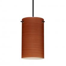 Besa Lighting XP-4404CH-BK-L - Besa Stilo 7 Pendant Black Cherry 1x50W Halogen, 15Ft. Cord