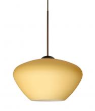 Besa Lighting XP-5410VM-BR-L - Besa Pendant Peri Bronze Vanilla Matte 1x50W Halogen, 15Ft. Cord