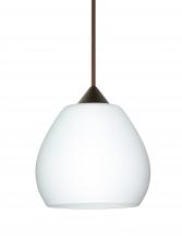 Besa Lighting XP-560507-BR-L - Besa Pendant Tay Tay Bronze Opal Matte 1x50W Halogen, 15Ft. Cord