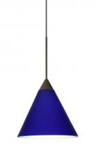  XP-5121CM-BR - Besa Pendant Kani Bronze Cobalt Blue Matte 1x50W Halogen