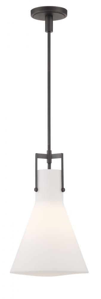 Izel 1-Light Glass Pendant - Oil Rubbed Bronze