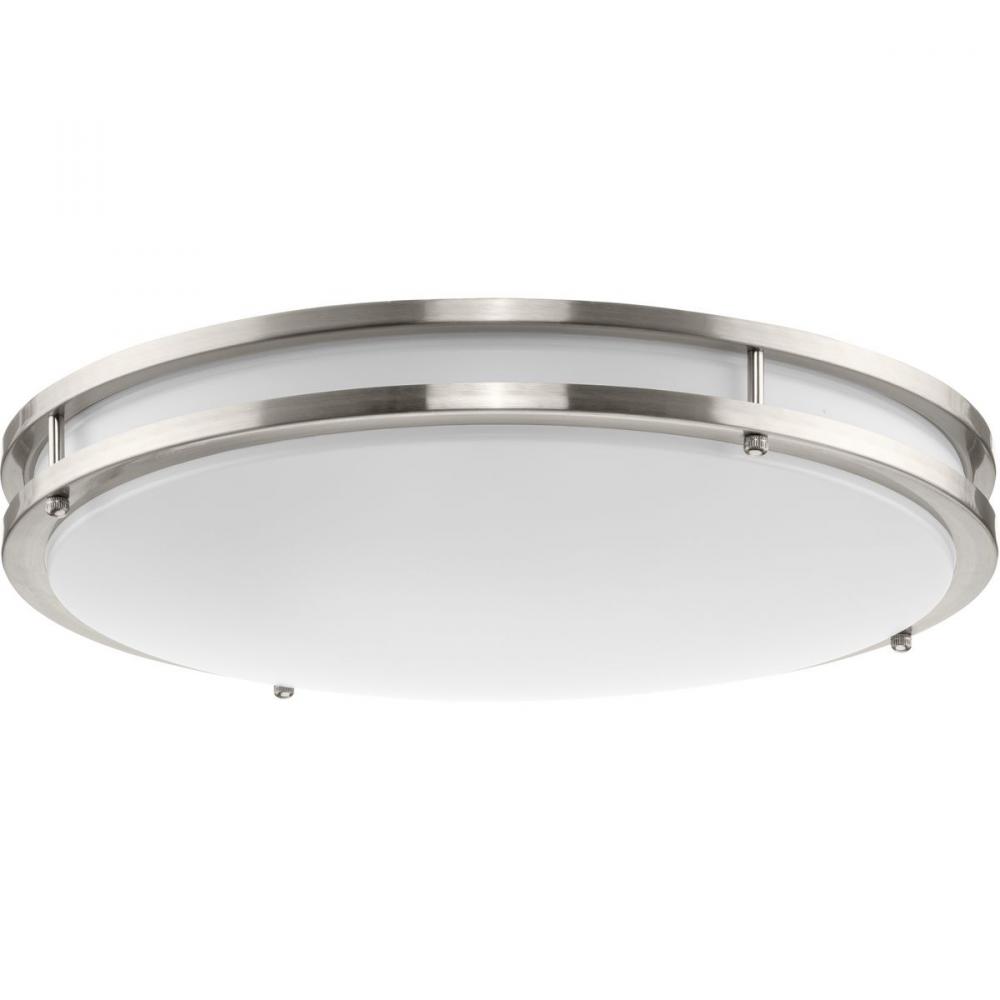 Abide Collection 5-CCT Integrated LED Brushed Nickel Contemporary 17.7" Large Flush Mount Light