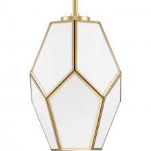 Progress P500435-078 - Latham Collection One-Light Vintage Brass Contemporary Pendant