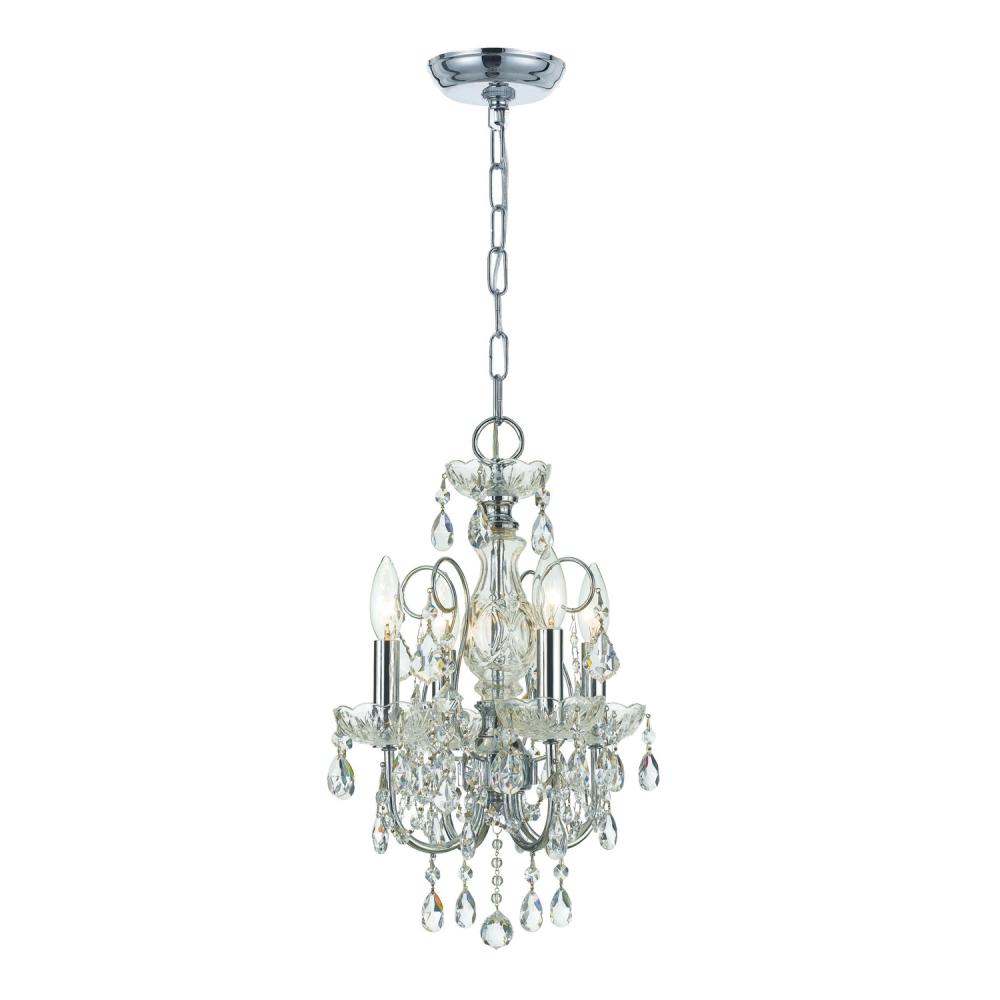 Imperial 4 Light Spectra Crystal Polished Chrome Mini Chandelier