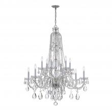 Crystorama 1112-CH-CL-SAQ - Traditional Crystal 12 Light Spectra Crystal Polished Chrome Chandelier