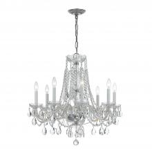 Crystorama 1138-CH-CL-SAQ - Traditional Crystal 8 Light Spectra Crystal Polished Chrome Chandelier