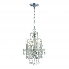 Crystorama 3224-CH-CL-SAQ - Imperial 4 Light Spectra Crystal Polished Chrome Mini Chandelier