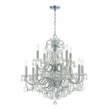 Crystorama 3228-CH-CL-SAQ - Imperial 12 Light Spectra Crystal Polished Chrome Chandelier
