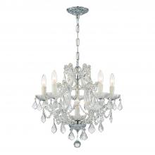 Crystorama 4405-CH-CL-SAQ - Maria Theresa 6 Light Spectra Crystal Polished Chrome Chandelier