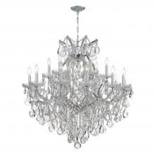 Crystorama 4418-CH-CL-SAQ - Maria Theresa 19 Light Spectra Crystal Polished Chrome Chandelier