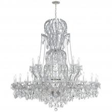 Crystorama 4460-CH-CL-SAQ - Maria Theresa 37 Light Spectra Crystal Polished Chrome Chandelier