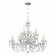 Crystorama 4479-CH-CL-SAQ - Maria Theresa 12 Light Spectra Crystal Polished Chrome Chandelier
