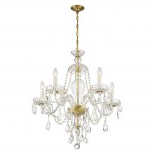 Crystorama CAN-A1305-PB-CL-SAQ - Candace 5 Light Spectra Crystal Polished Brass Chandelier