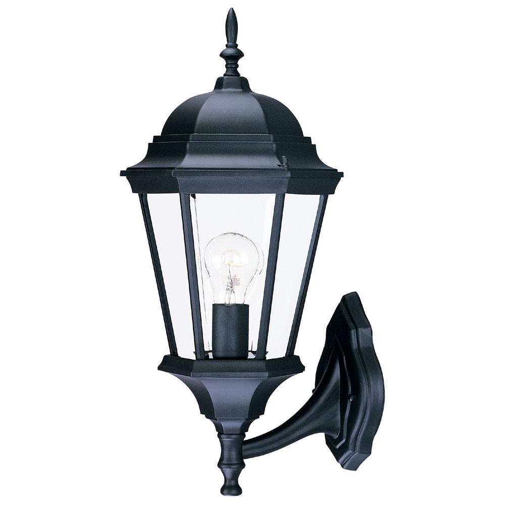 Richmond Collection Wall-Mount 1-Light Outdoor Matte Black Light Fixture