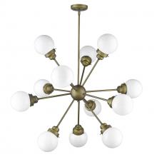 Acclaim Lighting IN21225RB - Portsmith 12-Light Raw Brass Chandelier