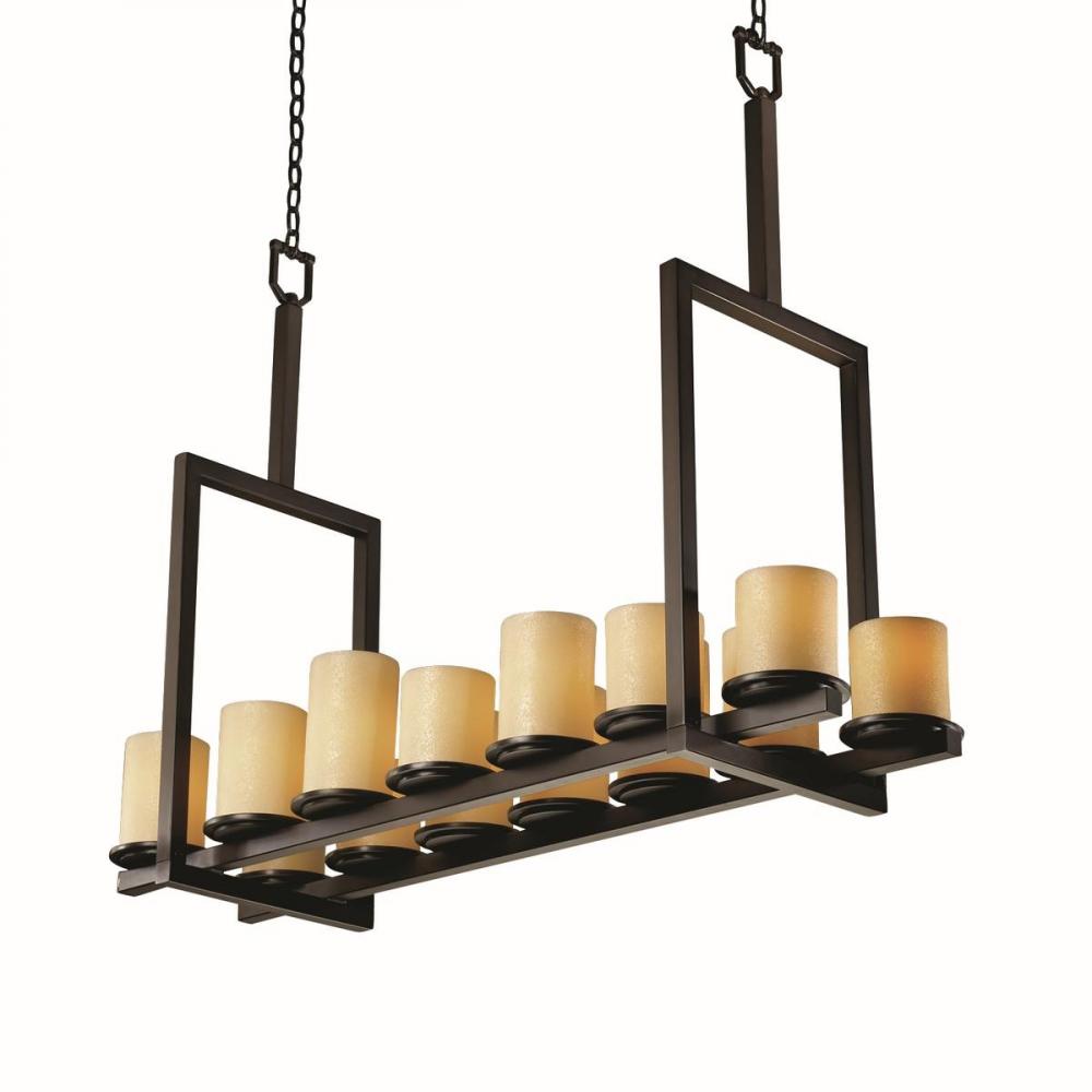 Dakota 14-Light Bridge LED Chandelier (Tall)