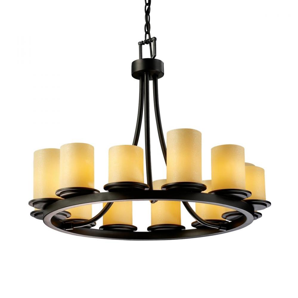 Dakota 12-Light Ring LED Chandelier (Short)