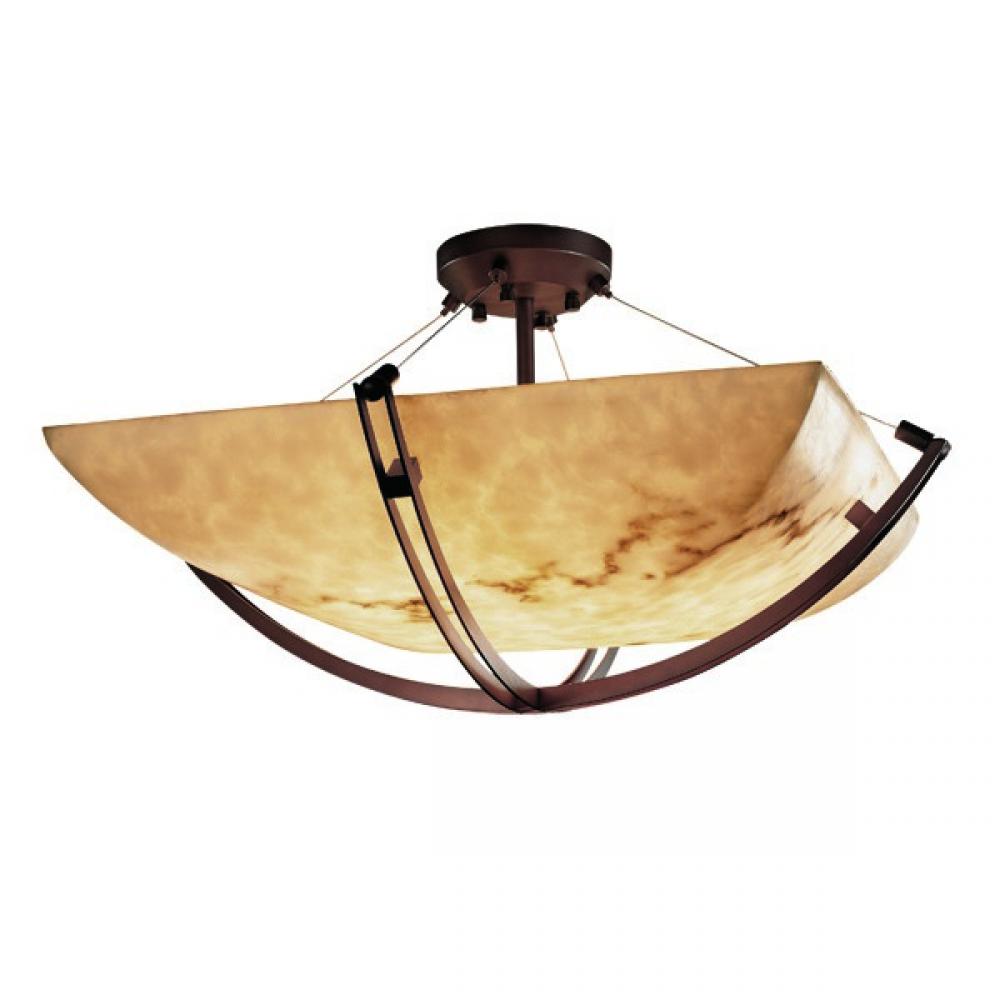 36" Semi-Flush Bowl w/ Crossbar