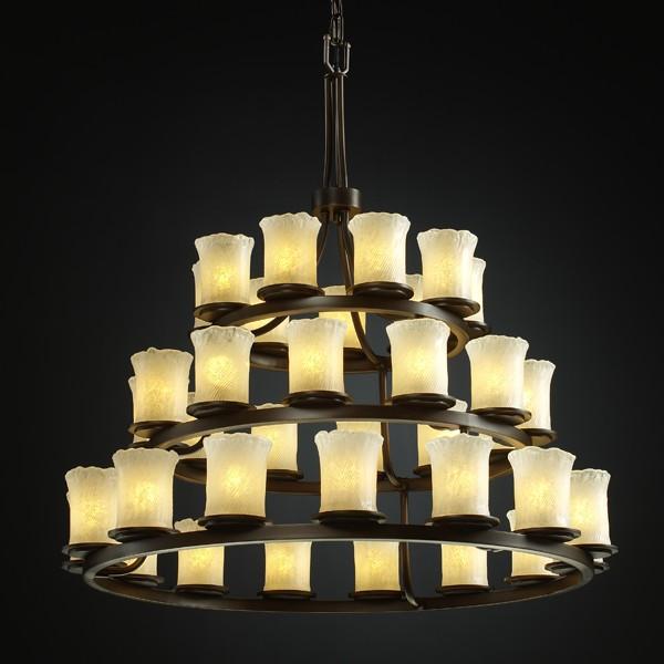 Dakota 36-Light 3-Tier Ring Chandelier