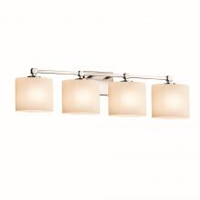 Justice Design Group FSN-8424-30-OPAL-NCKL - Tetra 4-Light Bath Bar